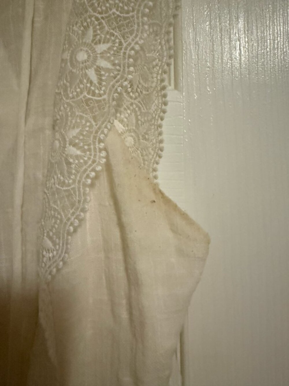 Sezane Backless Mini Dress -  Robe Naidé- White - Size 38 (US 6) - Picture 12 of 15